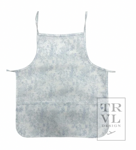 TRVL Apron - Bunny Toile Blue
